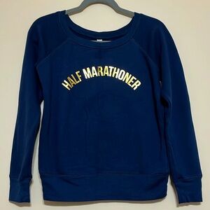 Half Marathoner Women's Blue Sweater Small